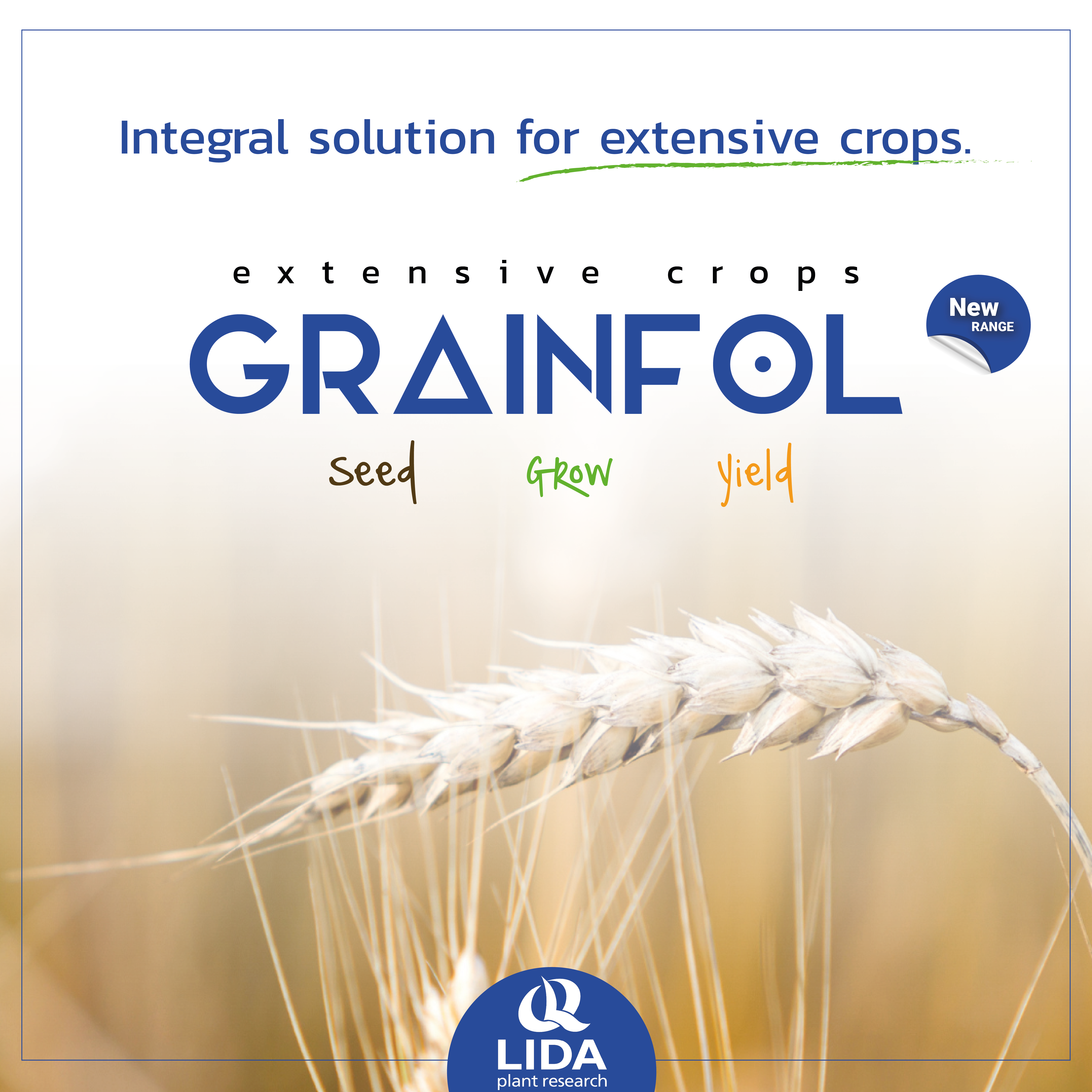 LIDA Plant Research launches GRAINFOL, a new range of biostimulants for extensive crops.
